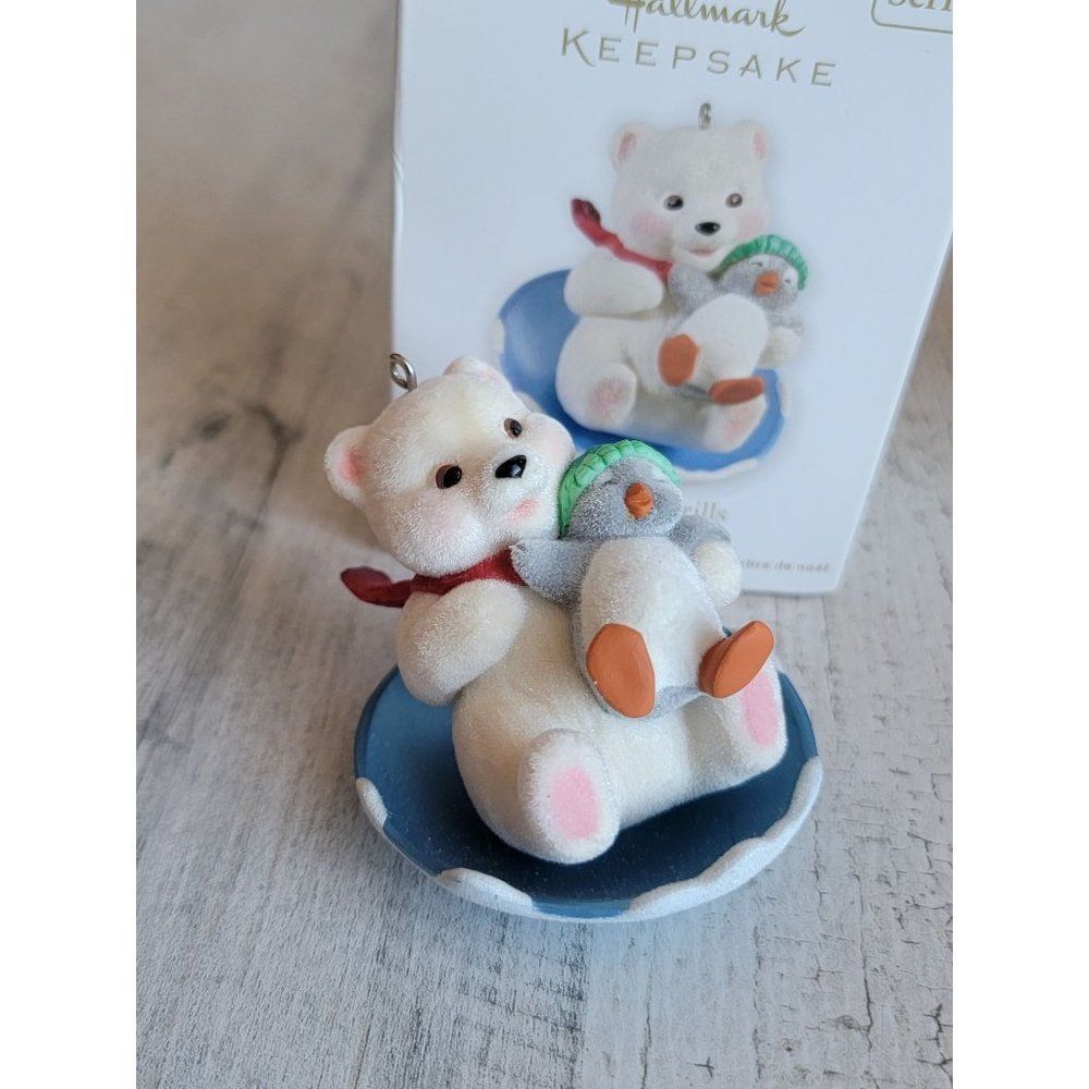 Hallmark downhill Thrills snowball tuxedo ornament Xmas